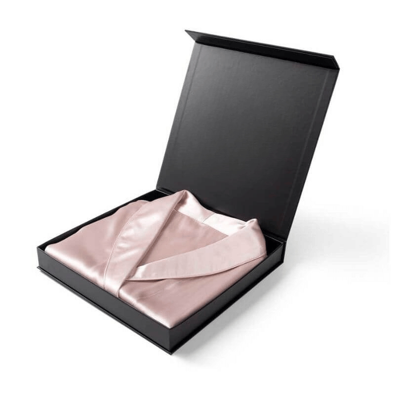 Dut İpek Toz Pembe Kimono (Sabahlık)
