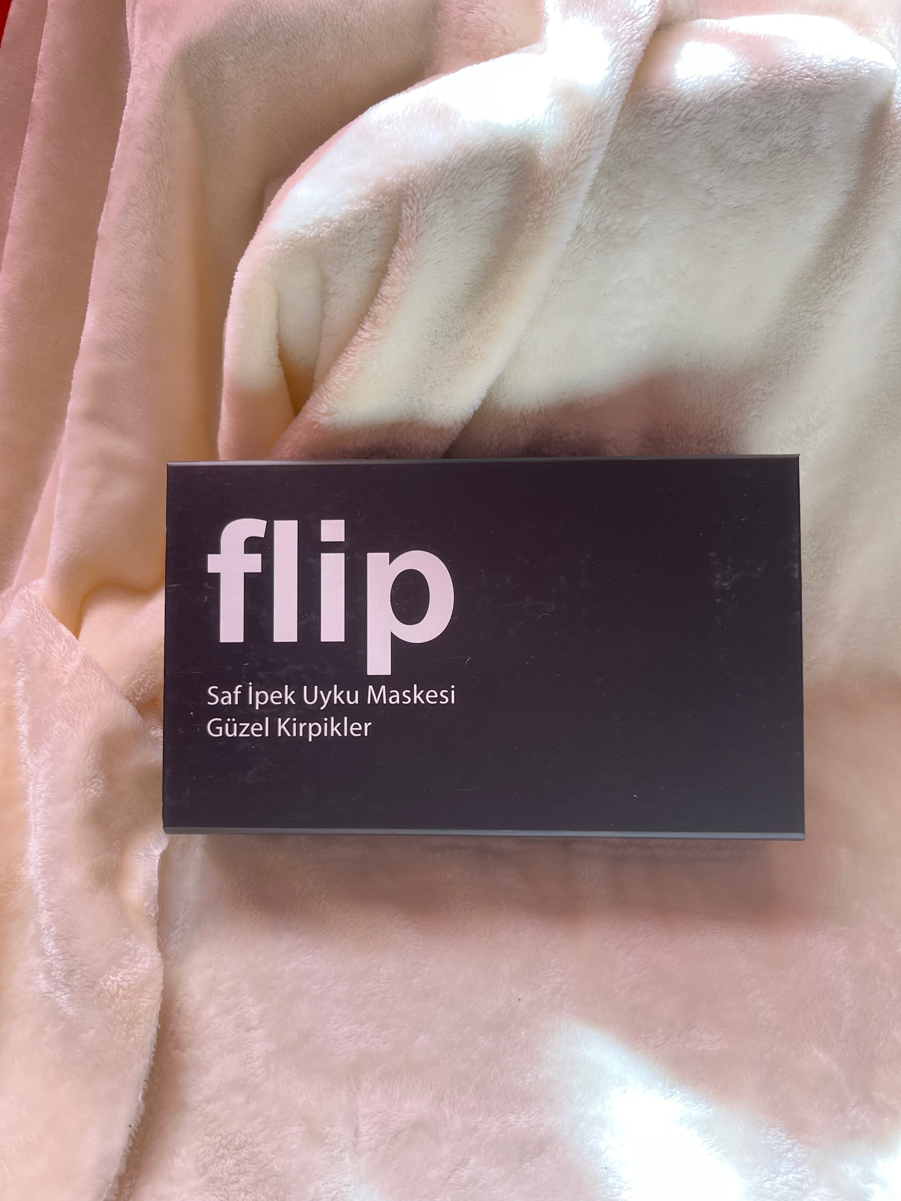 Dut İpek Siyah Uyku Maskesi