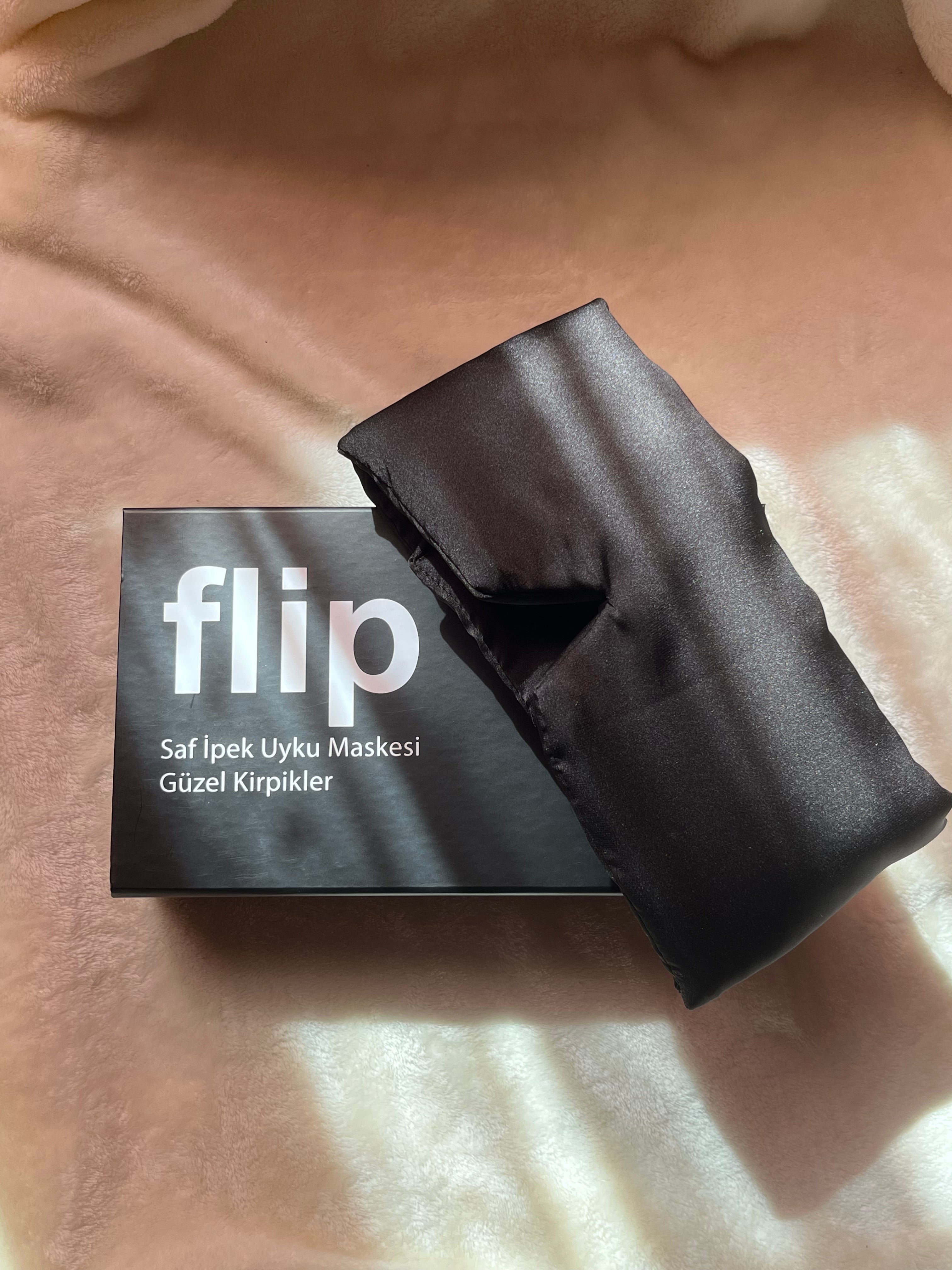 Dut İpek Siyah Uyku Maskesi