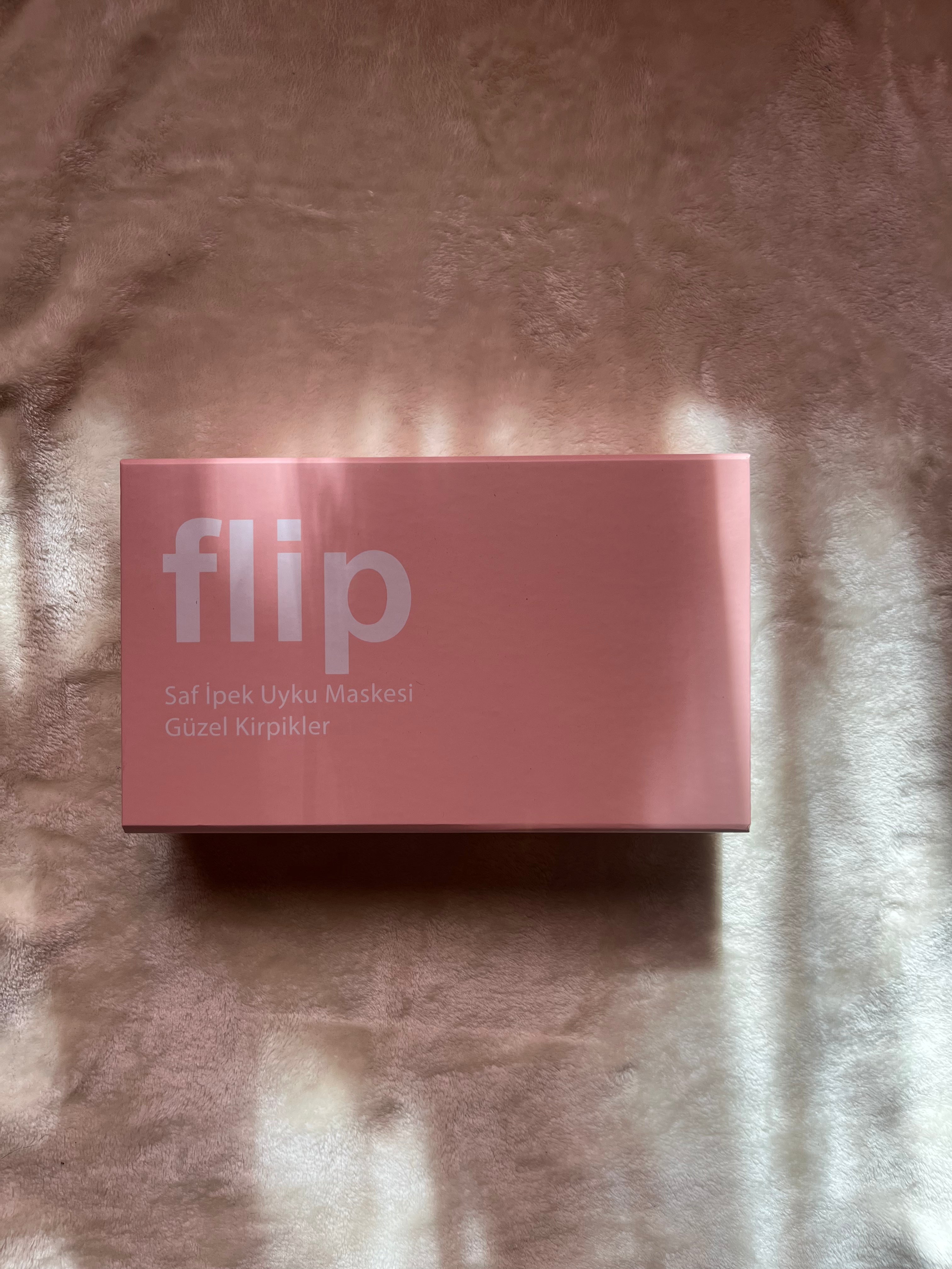 Dut İpek Toz Pembe Uyku Maskesi