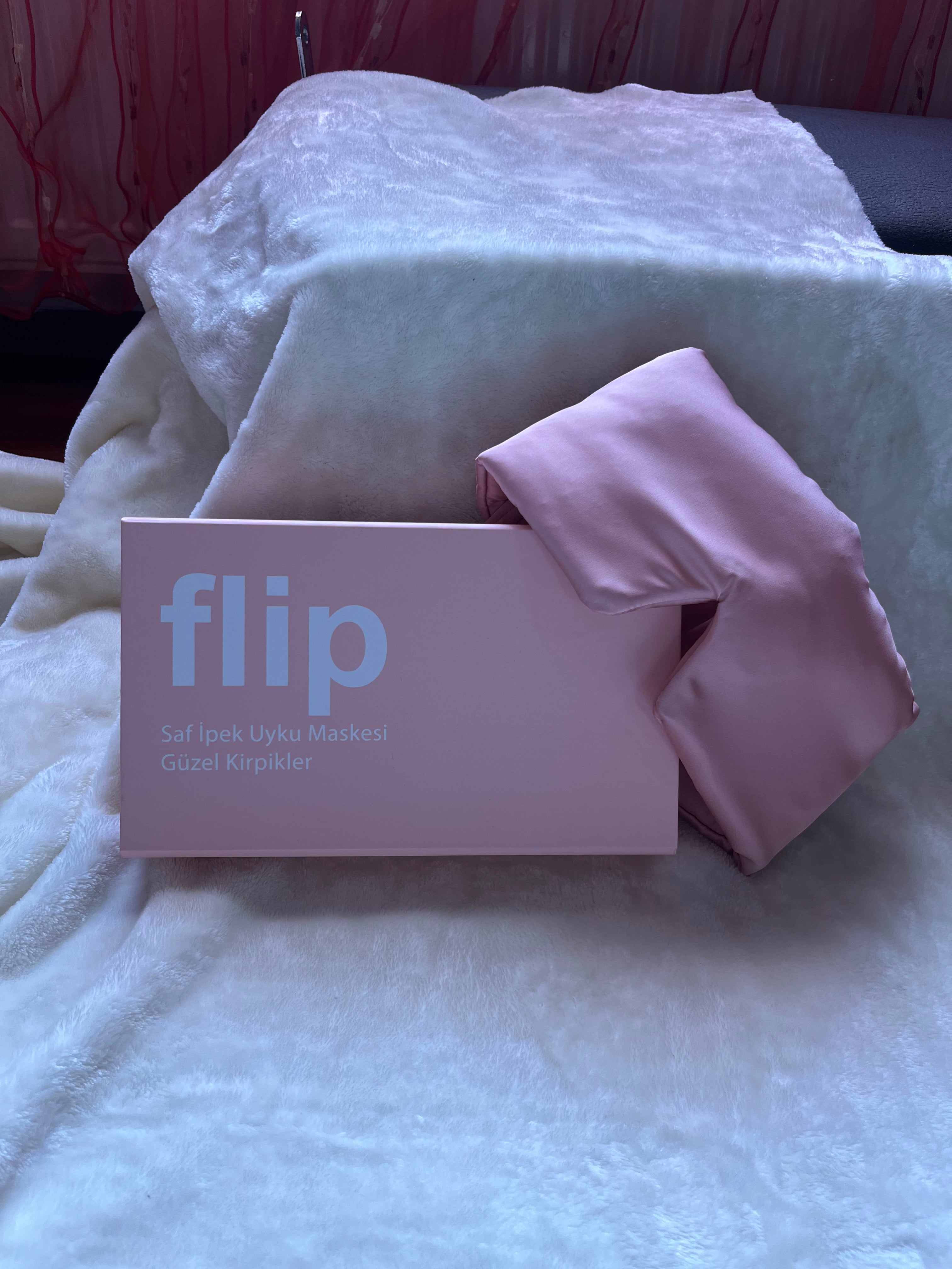Dut İpek Toz Pembe Uyku Maskesi