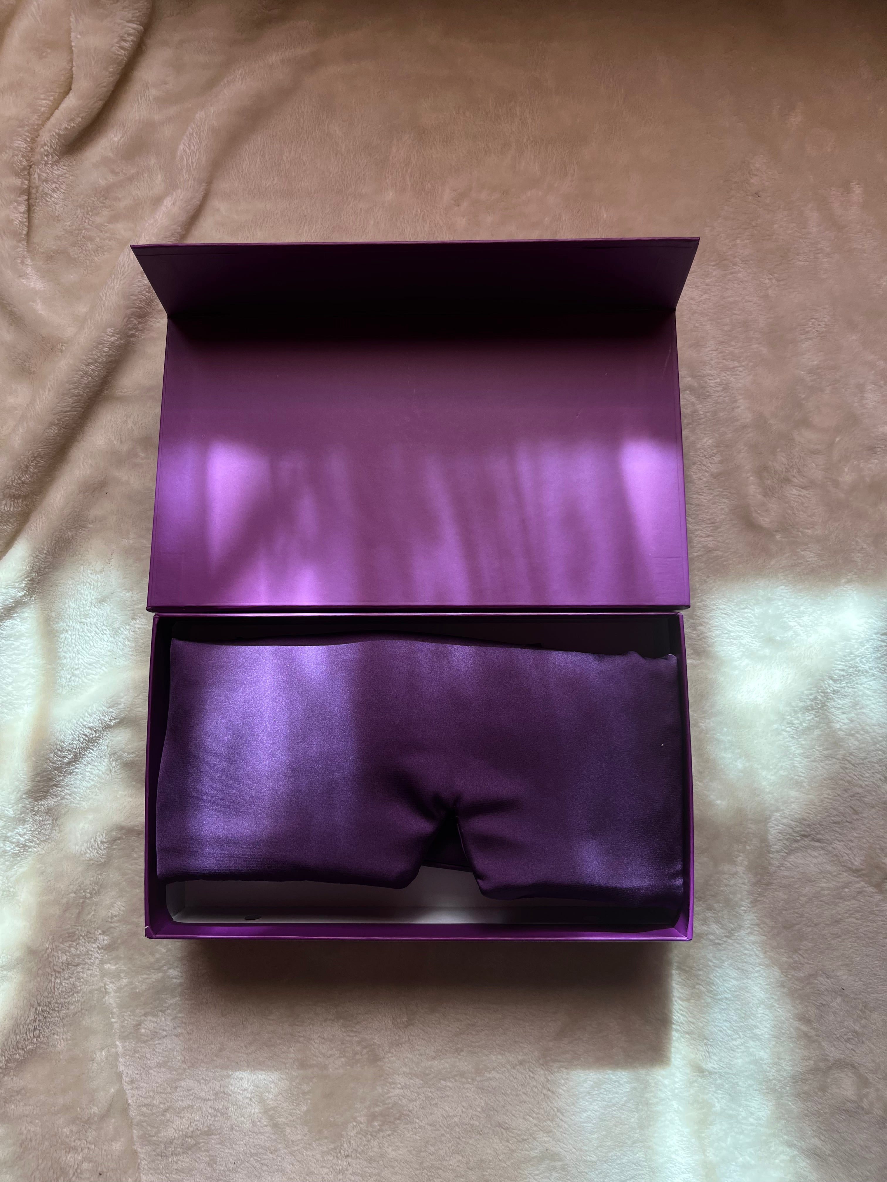 Dut İpek Mor Uyku Maskesi