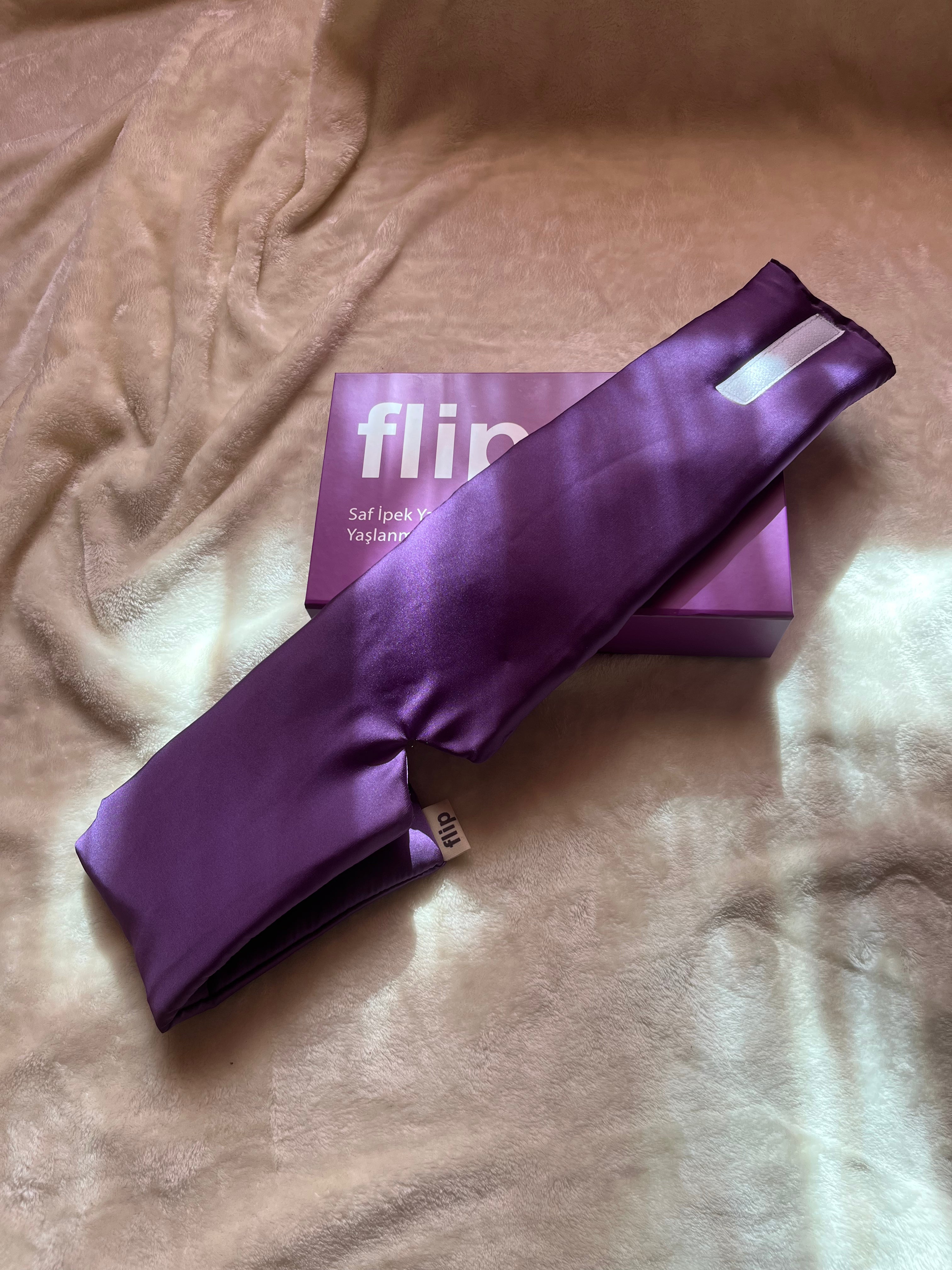 Dut İpek Mor Uyku Maskesi