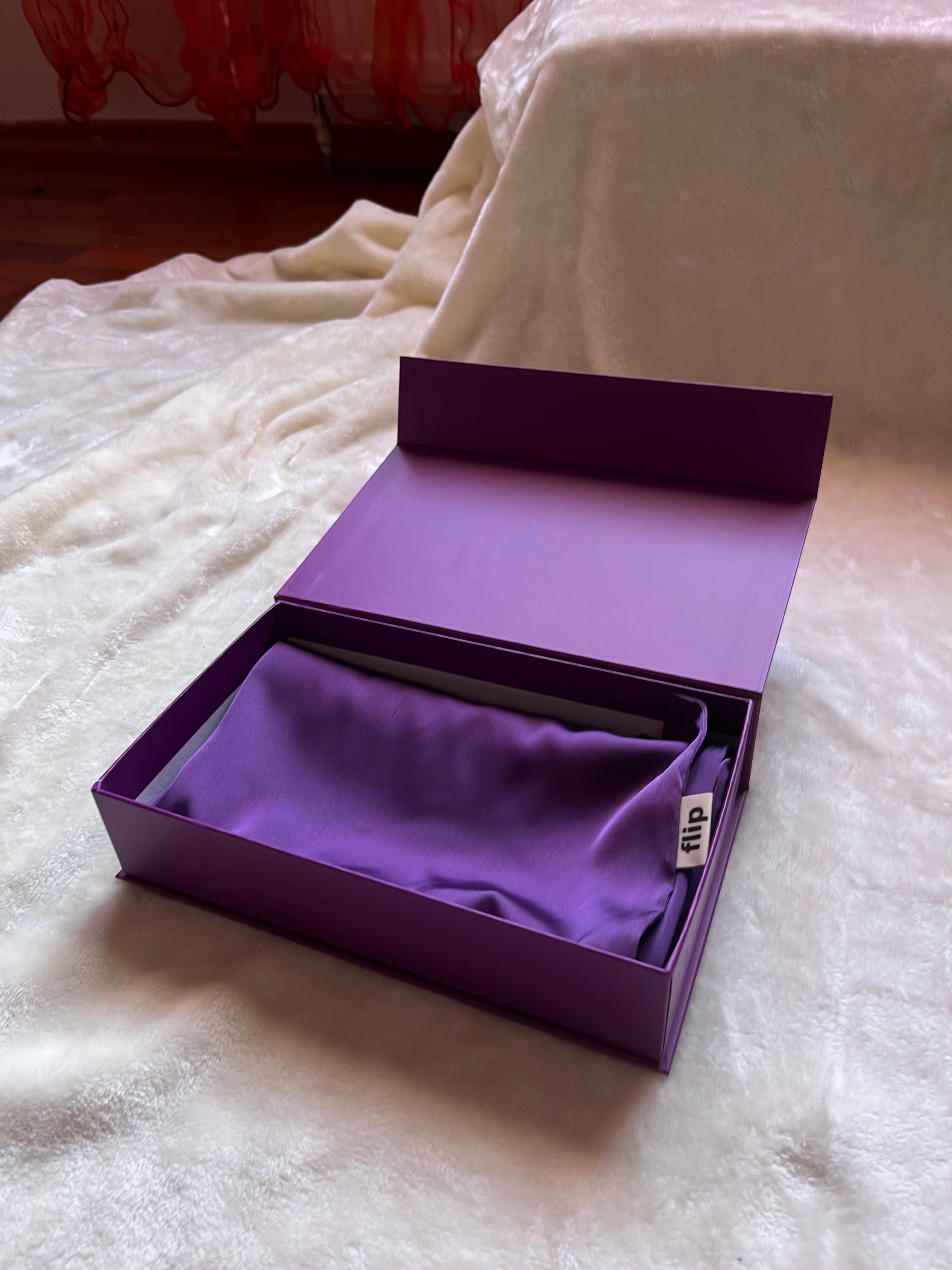 Dut İpek Mor Premium Yastık Kılıfı