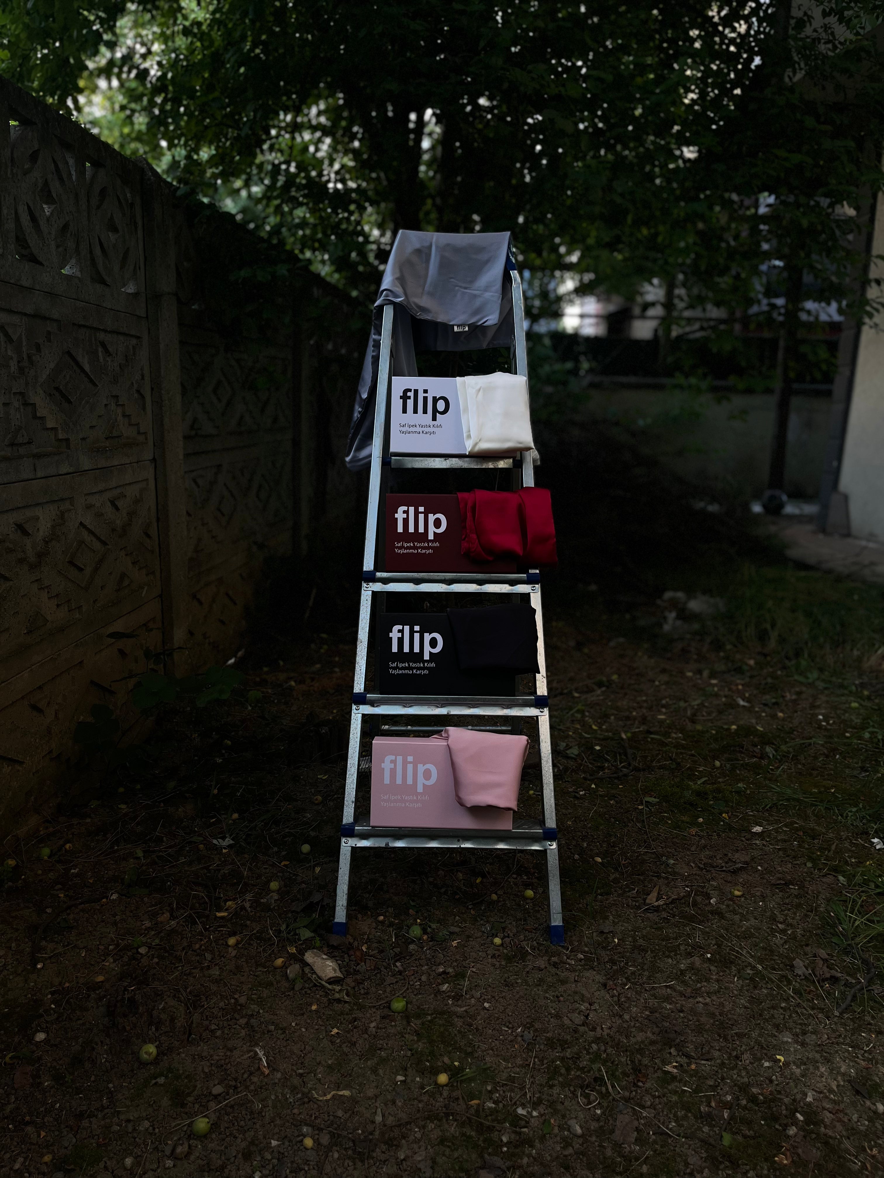 Dut İpek Gri Premium Yastık Kılıfı