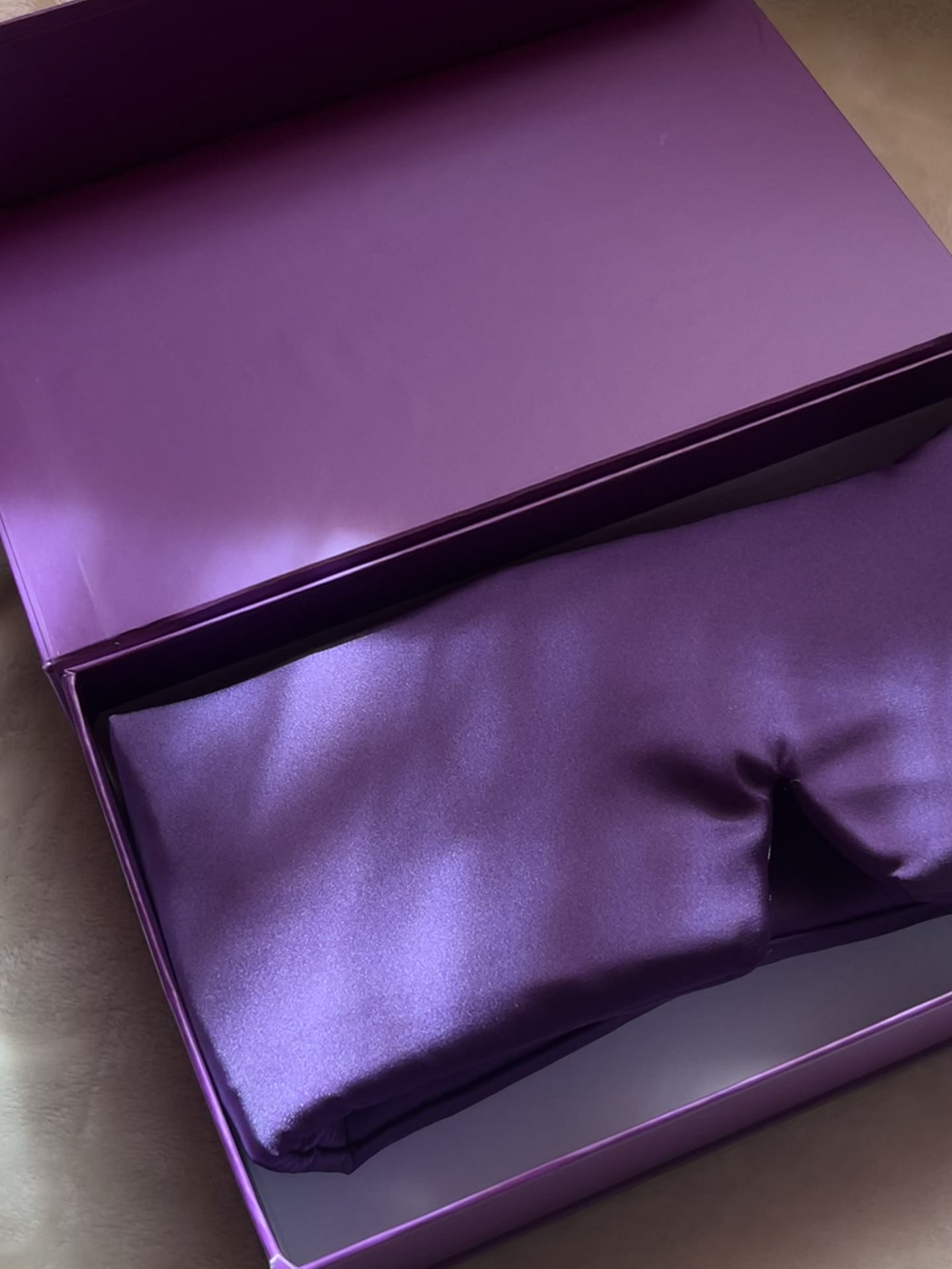 Dut İpek Mor Uyku Maskesi